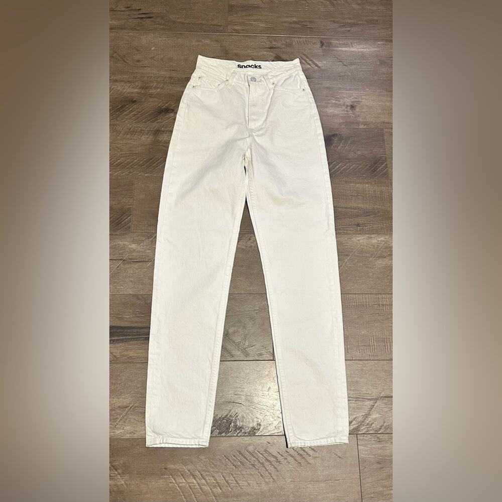 NEW MOTHER SNACKS! High Waisted Twizzy Skimp Jeans Sticky Rice 24 - Picture 5 of 5